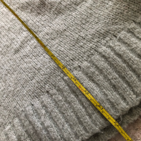 H&M Women’s Chunky Wool Blend Mockneck Sweater, Mint Green Size Small - Picture 6 of 8